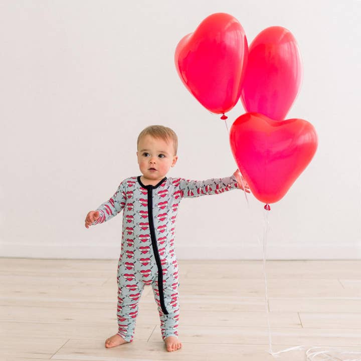 Print Convertible Coverall in Mom Tattoo for wholesale by KicKee Pants