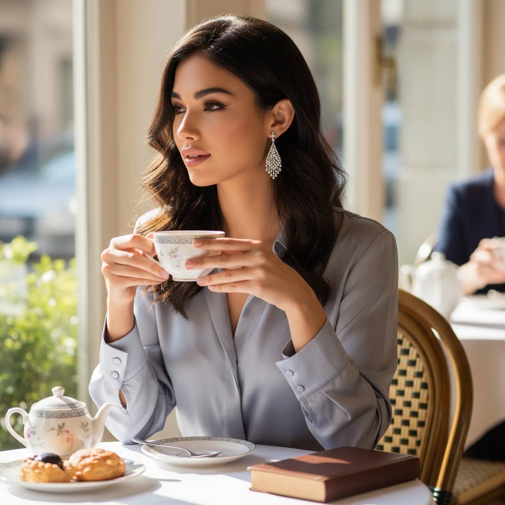 Athena Bridal Jewellery – wholesale Hängande örhängen – CZ KOLLEKTION - VINTAGE KASKAD ÖRHÄNGEN - CZER804 SILVER5