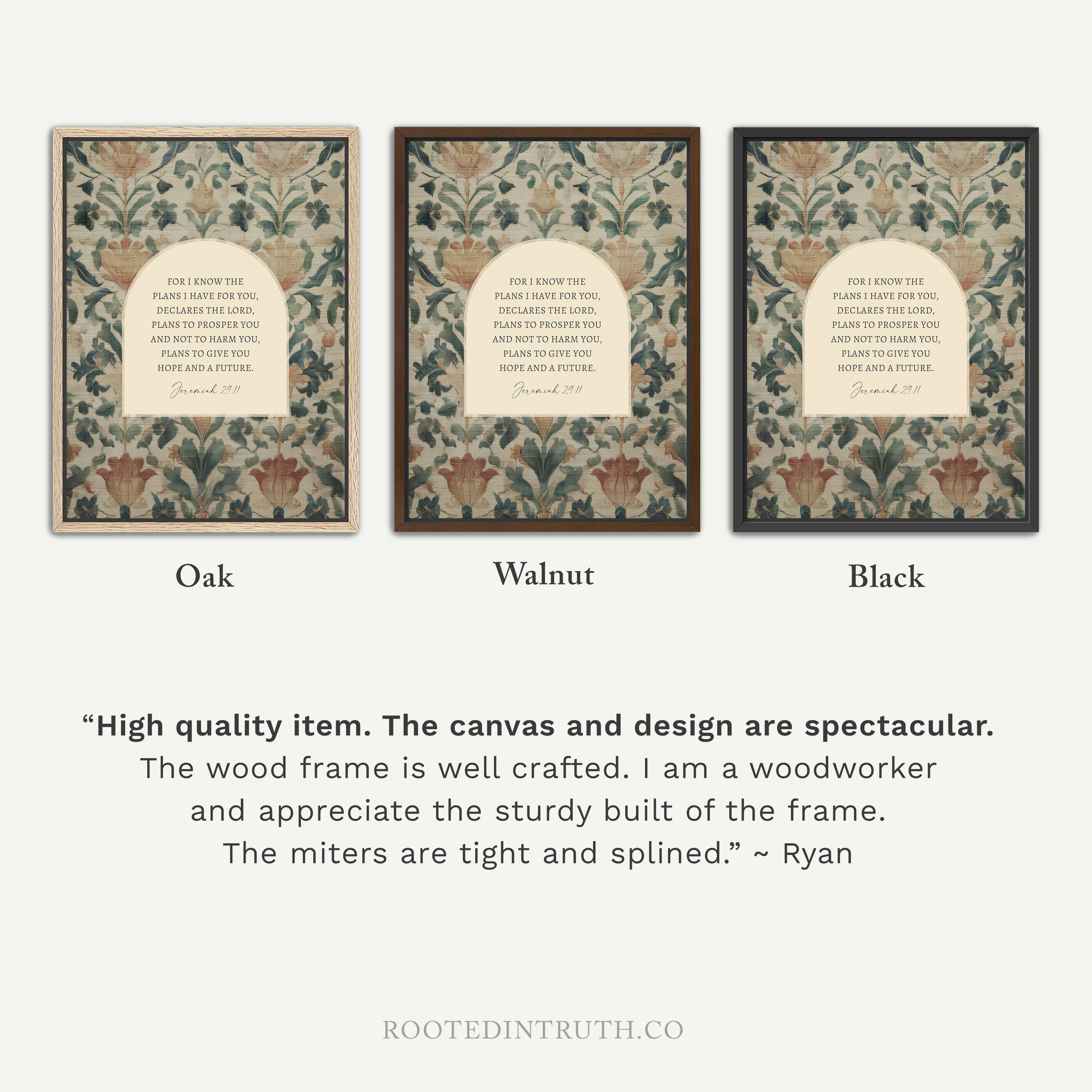 Rooted in Truth - Wholesale Kunstprint - Plannen voor jou Schrift Wandkunst Print Christelijk Cadeau Decor2