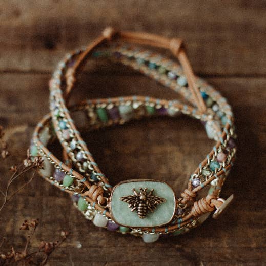 Bee Charm armband för wholesale av Nya Rose