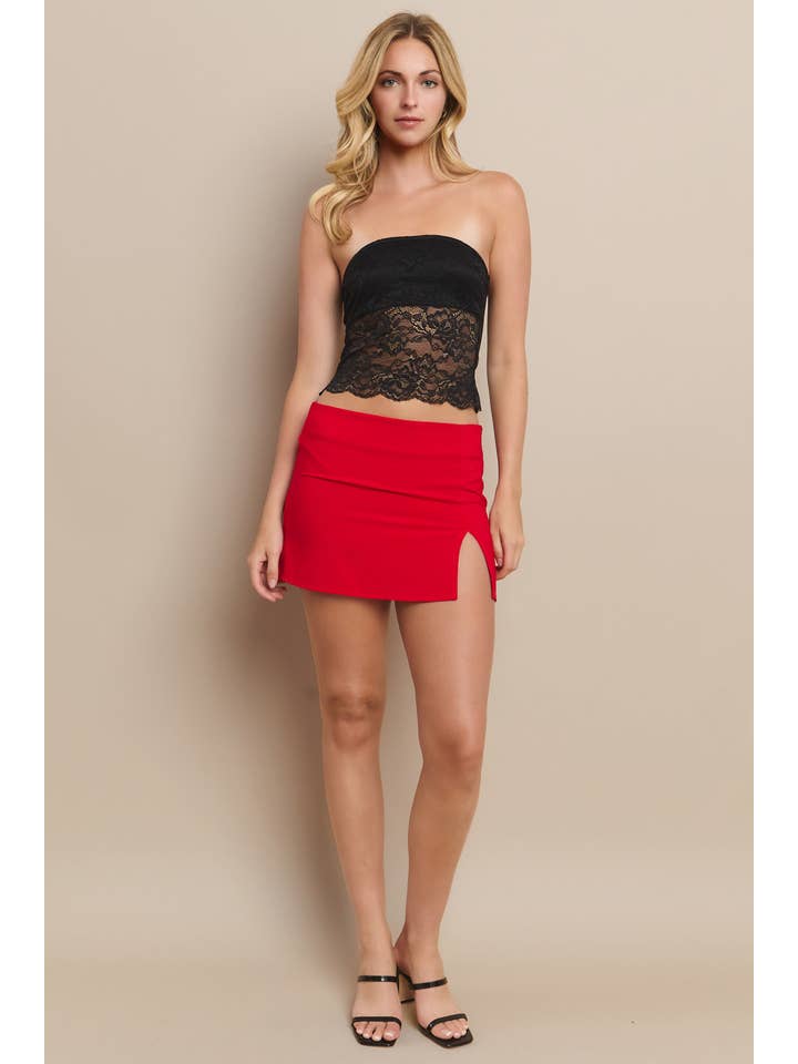 Honey Mango - Wholesale Skirt - Women's - MB1429- Slim fit mini skirt