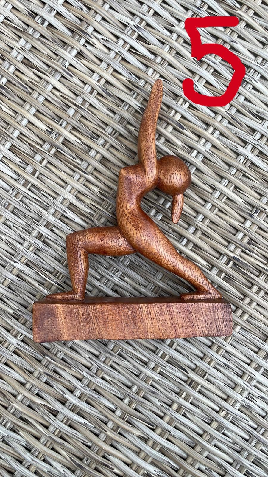 Ubud Glass - Wholesale Sculpture - Hand-Carved Wooden Yoga Poses Art - Serene and Spiritual Home Decor10