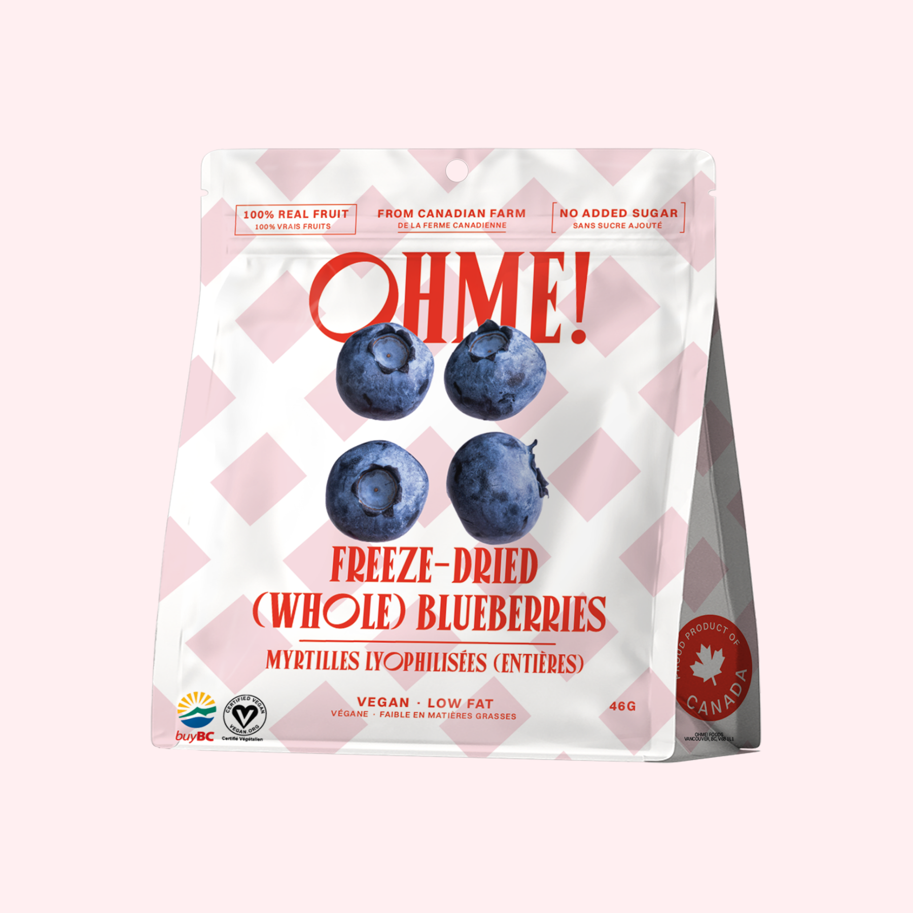 OHME! Foods – Großhandel Getrocknete/dehydrierte Früchte – Gefriergetrocknete Blaubeeren (ganz)0