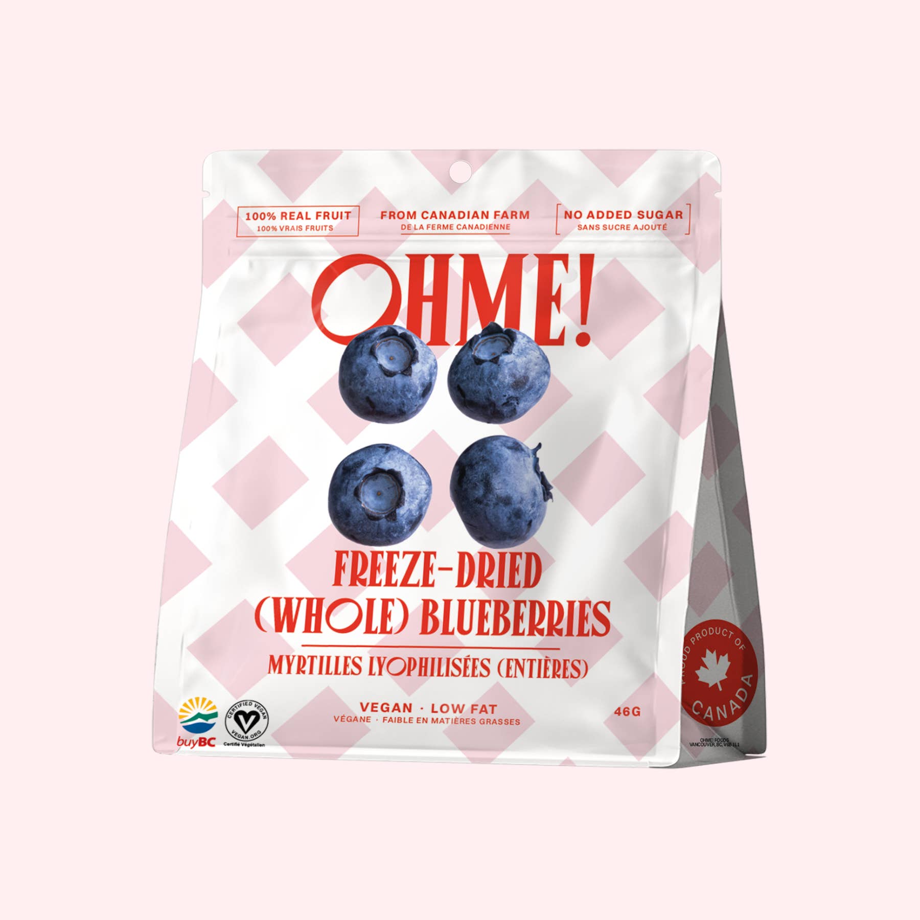 OHME! Foods - Wholesale Dried/Dehydrated Fruit - Freeze-Dried Blueberries (Whole)