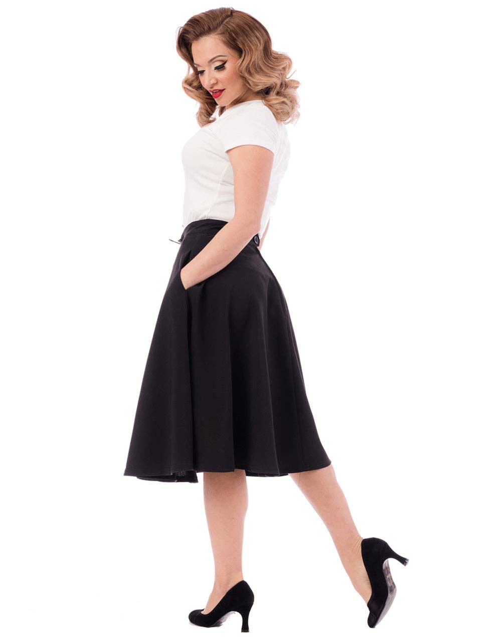 Steady Clothing - Wholesale Skirt - Women's - Pocket High Waist Thrills Skirt in Black1