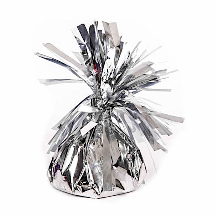 Silver Foil Balloon Weight - 170 Grams - 12 Pack for wholesale by Control Balloon Products
