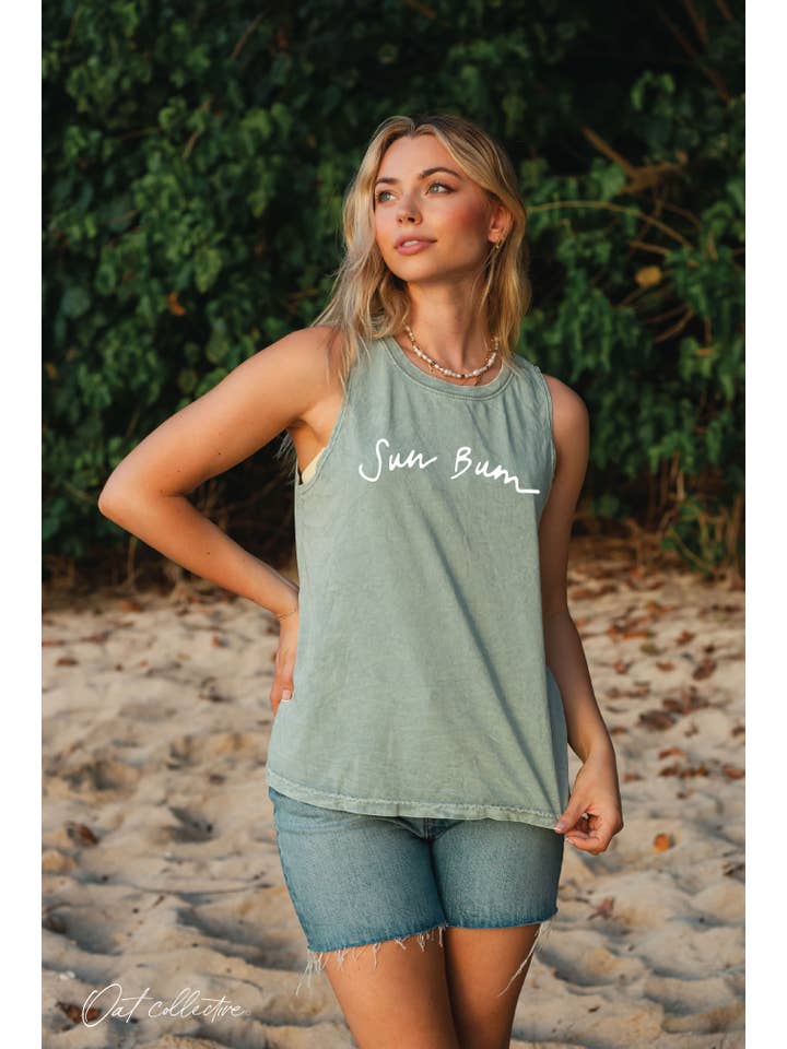 OAT COLLECTIVE - Wholesale Tank Top - Women's - SUN BUM Mineral Graphic Tank Top