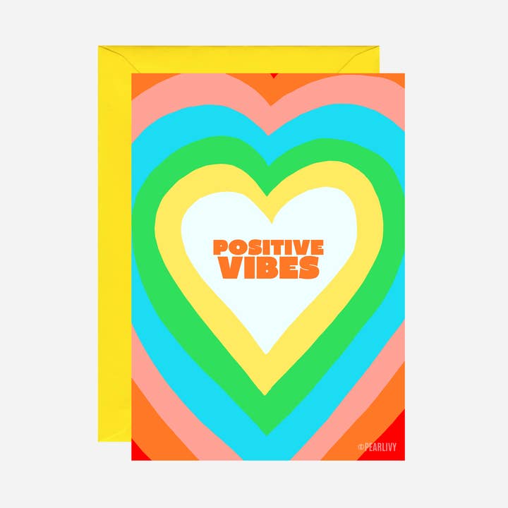 Positive Vibes Card for wholesale by Pearl Ivy