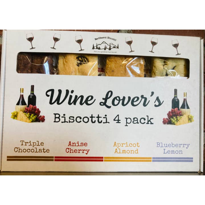 Variety Pack: Wine Lover's for wholesale by Northwest Biscotti, LLC