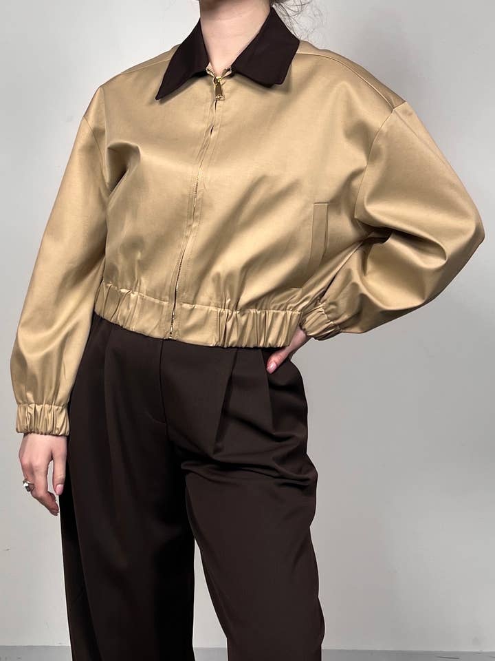 Damesblouson in bomberstijl - ROSEE voor wholesale door MAXMILA PARIS