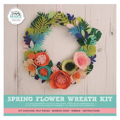 Simply Make Spring Flower Wreath Kit for wholesale by West Design Products UK