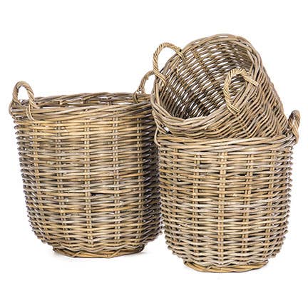 Willow Group - Wholesale Basket - S/3 RD RATTAN STORAGE SH-KUBU