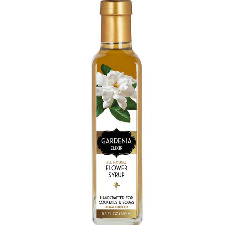 Floral Elixir Co. - Wholesale Cocktail Mix/Syrup - Gardenia Elixir. All Natural Cocktail & Soda Syrup.
