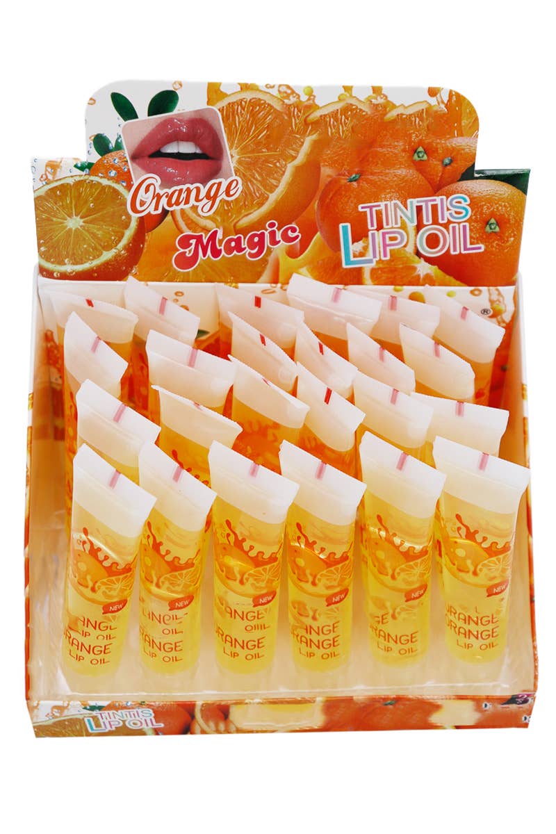 Cap Zone – wholesale Lip-gloss – Orange Scented Moisturizing Liquid Lip Oil Tube1