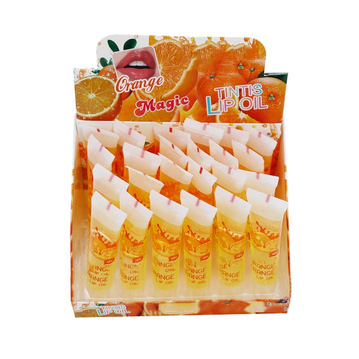 Cap Zone - Wholesale Lip Gloss - Orange Scented Moisturizing Liquid Lip Oil Tube1