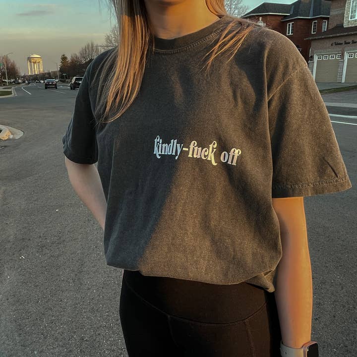 Kindly Fuck Off Tee for wholesale by Stec Creations