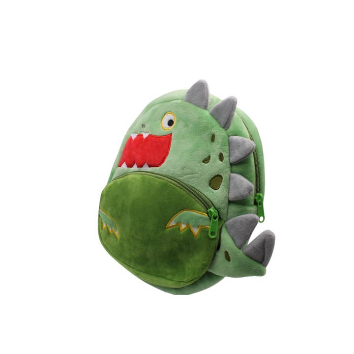 Crossroads Distributing - Wholesale Backpack - Kids - Kids Plush Animal Backpack - Dinosaur3