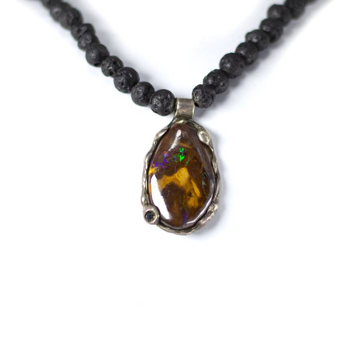 Opal boulder pendant for wholesale by Arlo Haisek