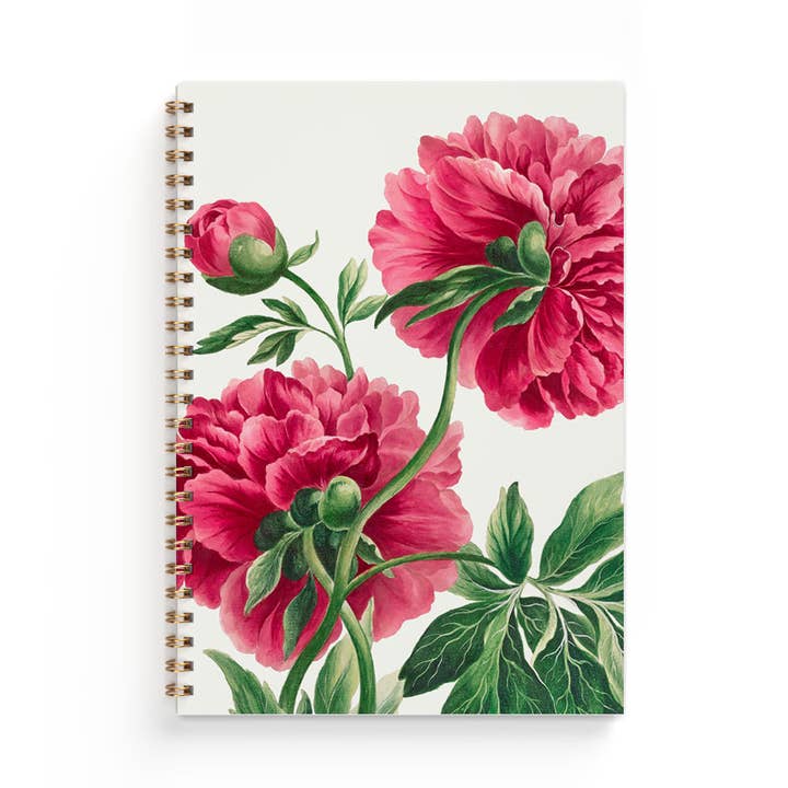 Notebook A5 Peony for wholesale by Gullers Trading AB