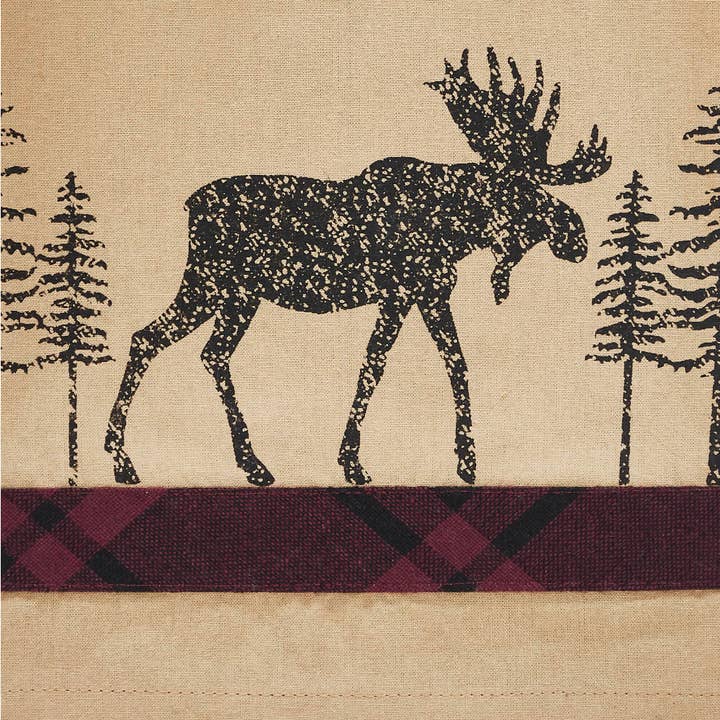 VHC Brands - Wholesale Tea Towel - Cumberland Moose Tea Towel Set of 3 19x28