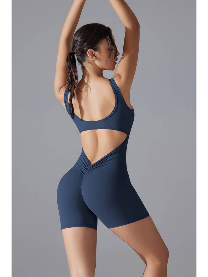 Color 5 - Wholesale Romper - Women's - Premium scrunch butt active wear work out yoga romper 7