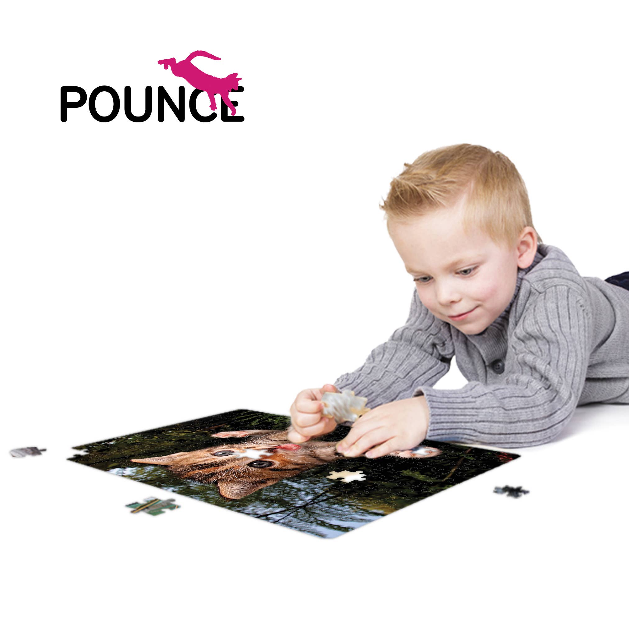 Primemotion, Inc - Wholesale Puzzle - Kids - Pounce Fuzzbucket   150pc 18x12"6