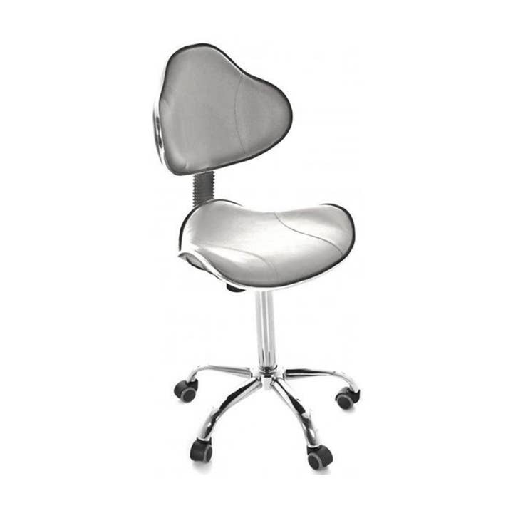 Tabouret ergonomique à élévation à gaz - 5 roulettes pour la vente par My Podologie