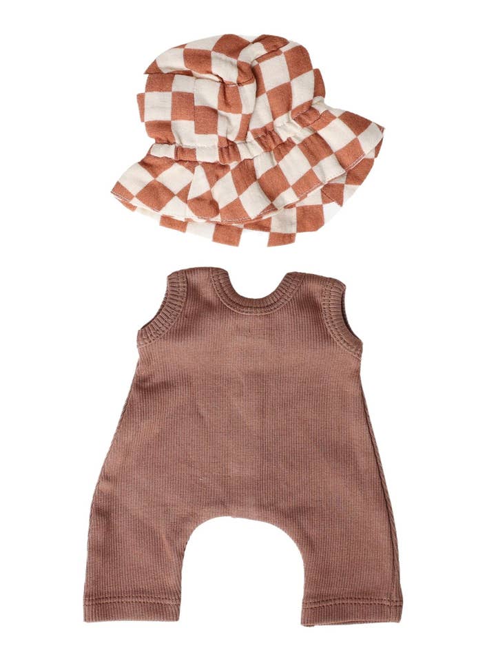 Jumpsuit and Hat Bundle | Thrush for wholesale by Bohemian Mama