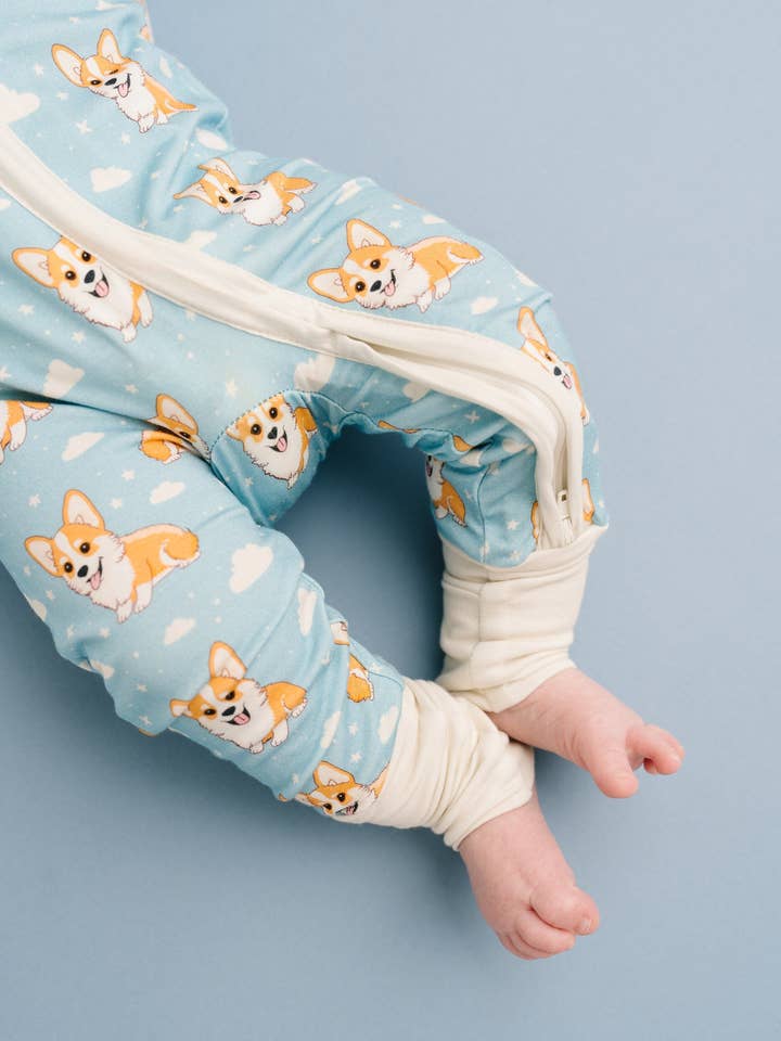 Little One Shop - Wholesale Clothing Set - Baby - Corgi Cuddles Bamboo Sleeper