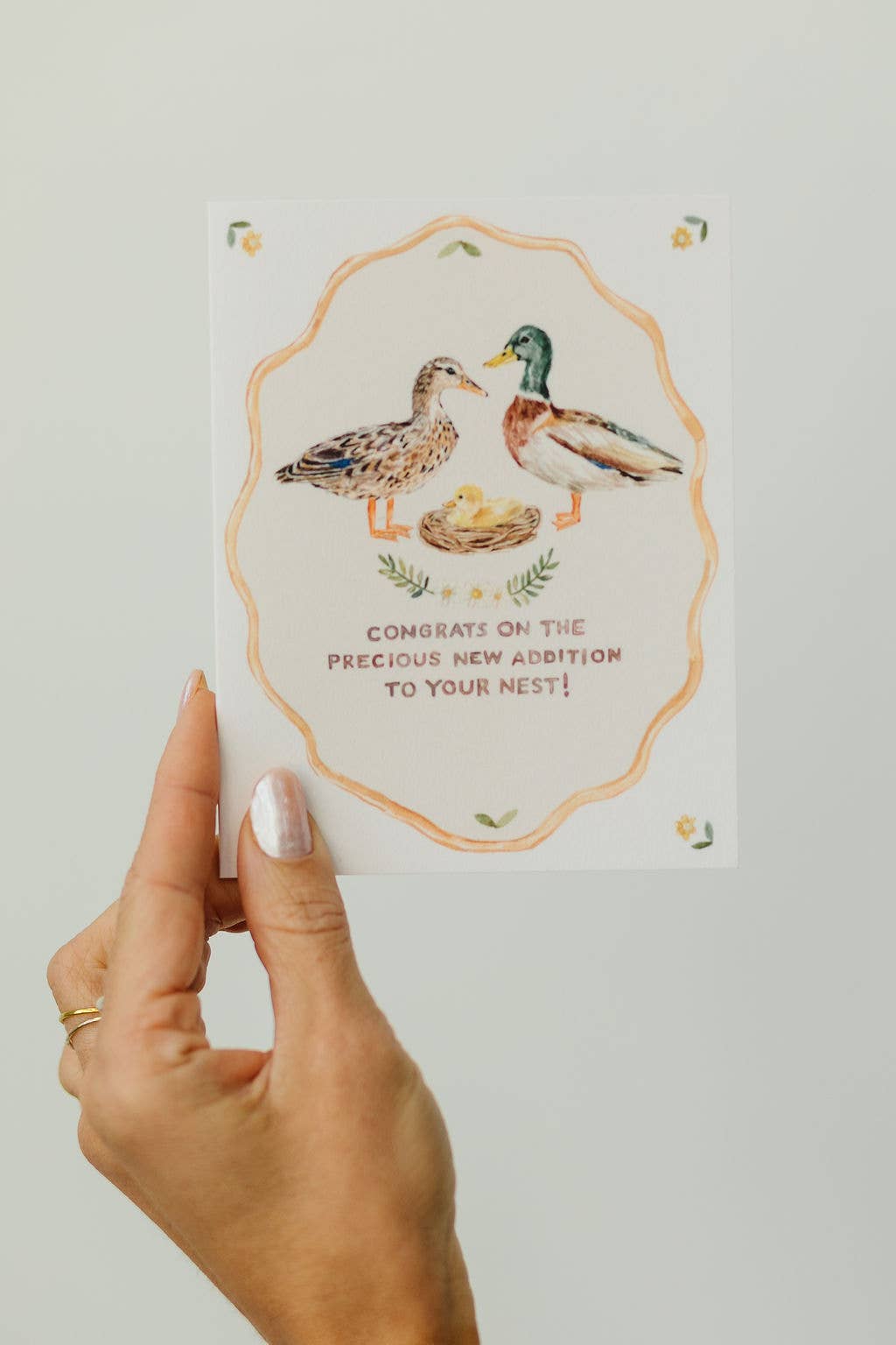 Lana's Shop - Wholesale Baby Card - New Baby Little Duckling Greeting Card1