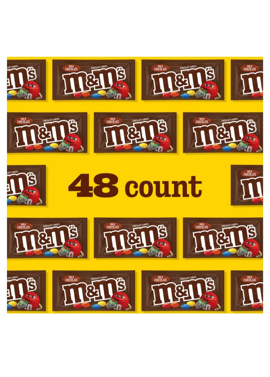 Majestic Wholesale - Vente Chocolat - Bonbons au chocolat au lait M&M'S – 48 sachets format standard1