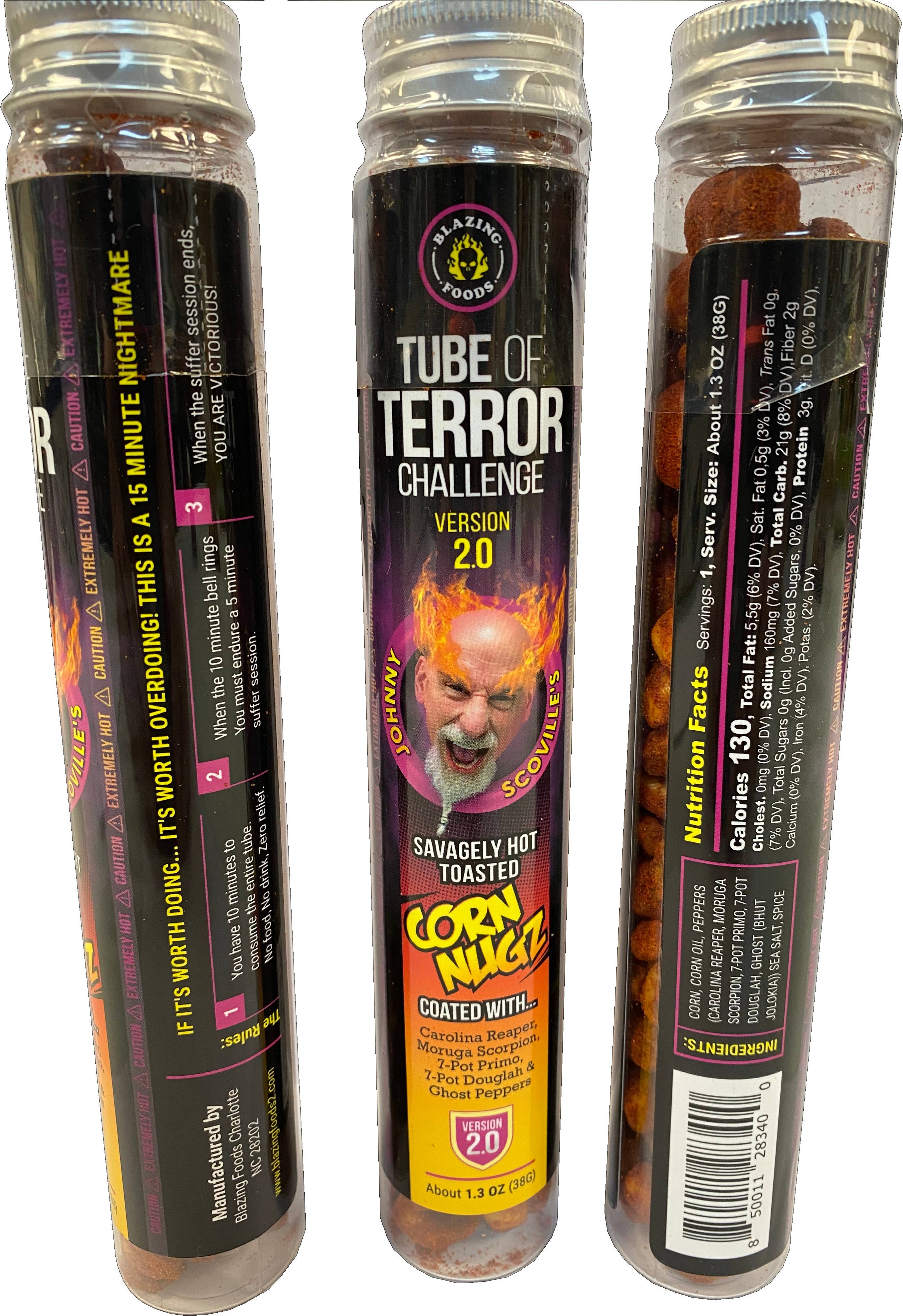 BLAZING FOODS - Wholesale Hot Sauce - Tube of Terror Version 2.0