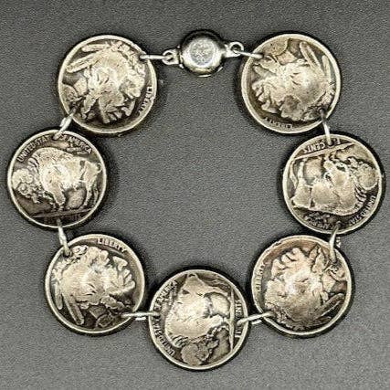 Mountainstruck Coin Rings and Jewelry - Wholesale Charm/Dangle Bracelet - U.S. Buffalo Nickel Domed Coin Bracelet3