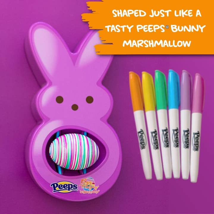 Hey Buddy Hey Pal - Wholesale DIY Craft Kit - Kids - Eggmazing Egg Decorator - Purple Peeps Bunny - Easter Gift