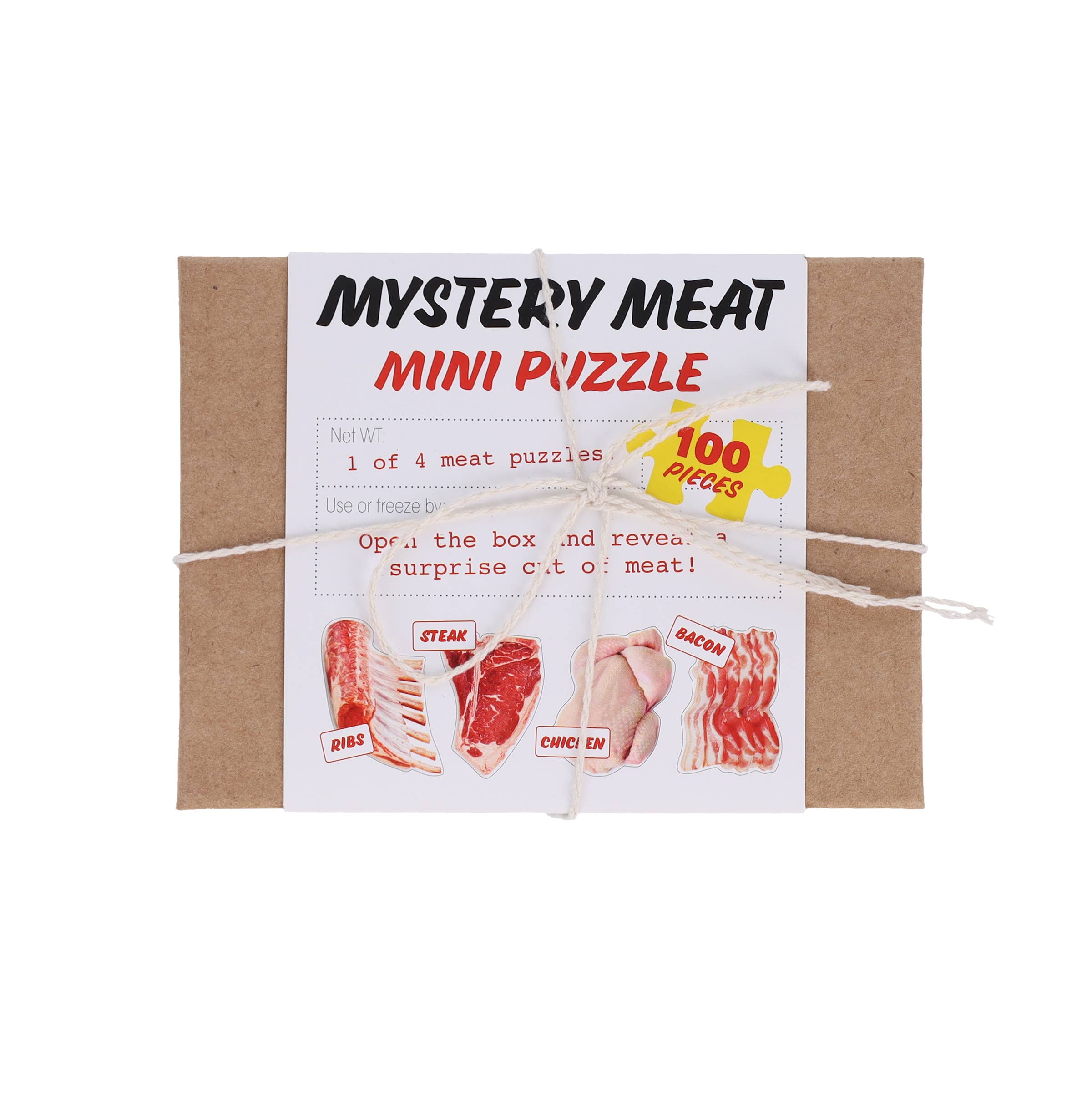Chronicle Books - Wholesale Puzzle - Adult - Mystery Meat Mini Puzzle CDU of 122