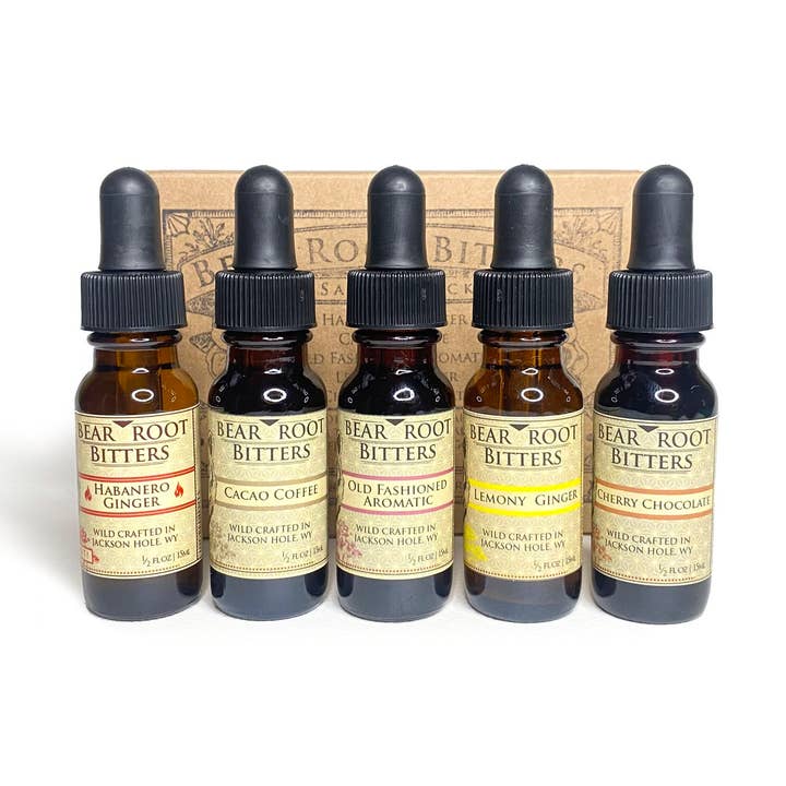 Échantillon de bitters pour la vente par Bear Root Bitters
