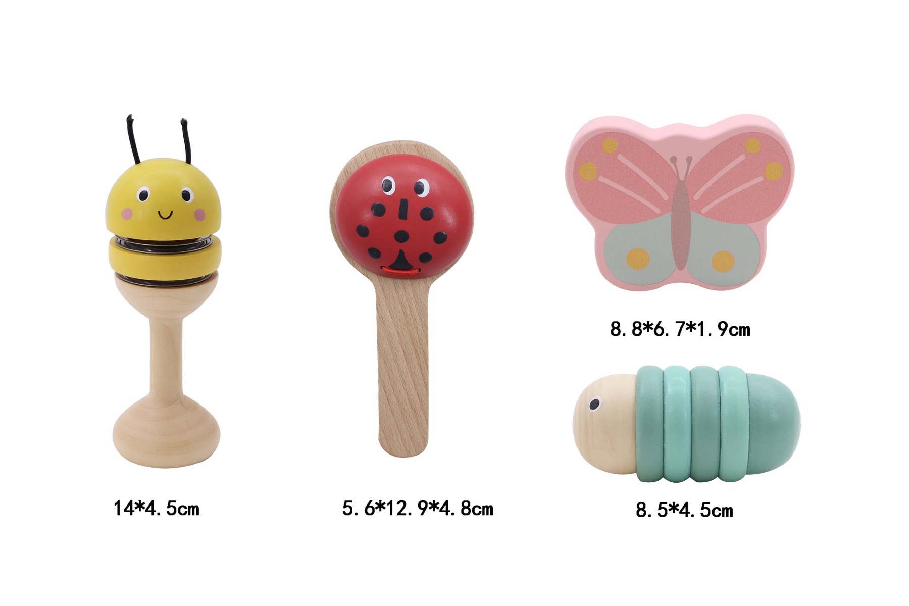 ToysLink - Wholesale Musical toy – Kids & baby - Wooden Happy Spring Animals Musical Instruments Set1