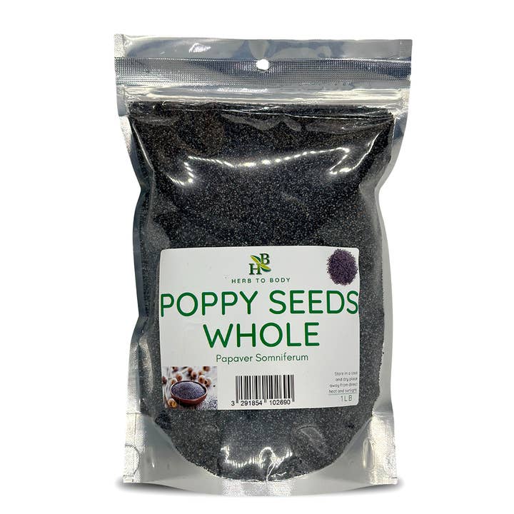 Poppy Seeds Whole 1lb for wholesale by Herb To Body