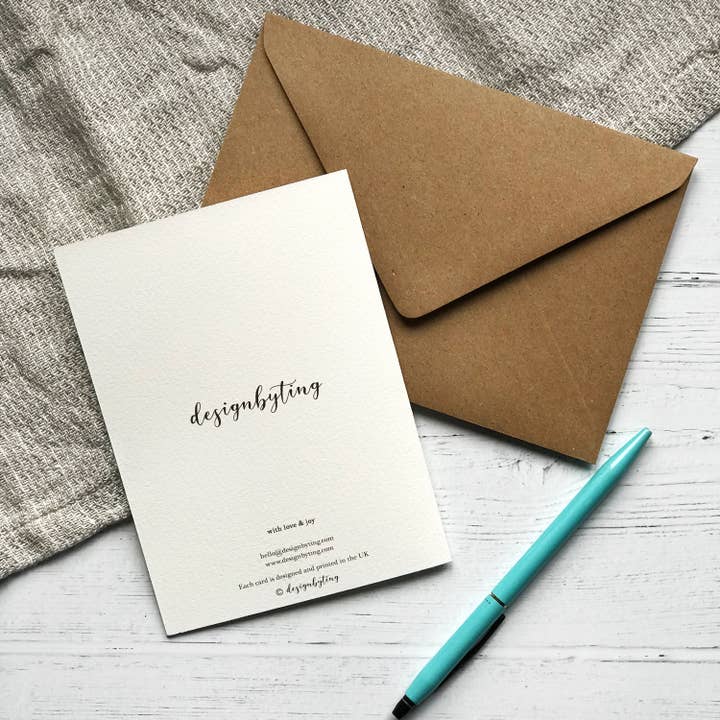 Designbyting – Engroshandel Fødselsdagskort – Konvolut af blomsterkort - Fødselsdag - Bryllup - Alle lejligheder2