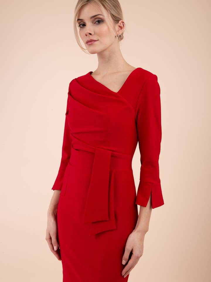 Seed Orla Asymmetric Pencil Dress for wholesale by Diva