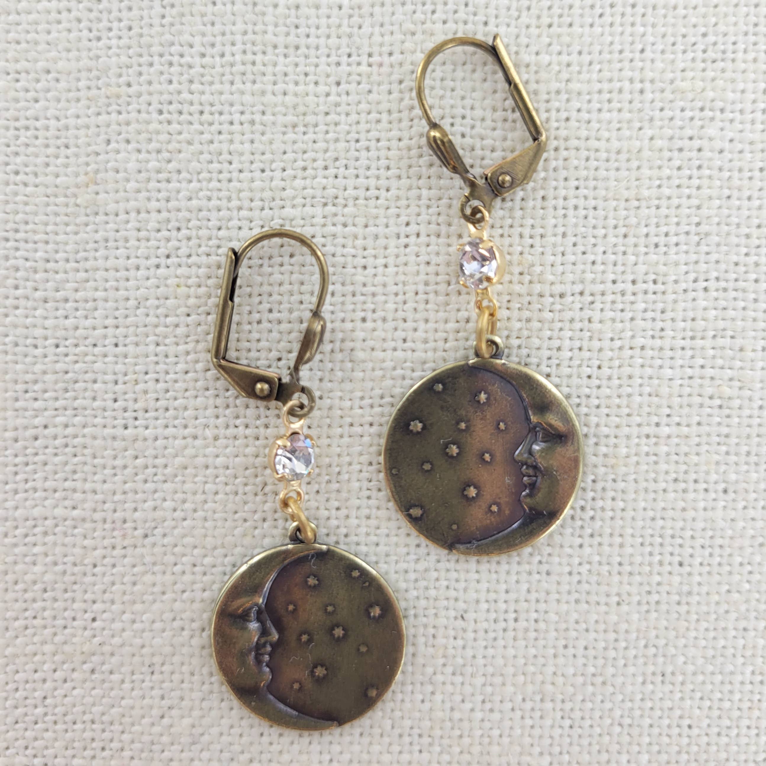 Sadie Green's Jewelry – Engroshandel Hængeøreringe og creoløreringe – Måne øreringe 914-STM0