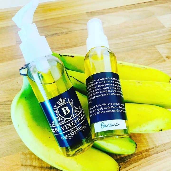 Banana Butter Body Oil for wholesale by Bagloire de Volpe ( BDV)