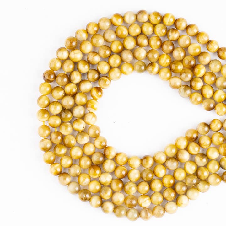 Soothing Crystals Beads - Wholesale Beads - Crystal Round Beads | Tiger Cats Eye Yellow | Gemstone Beads12
