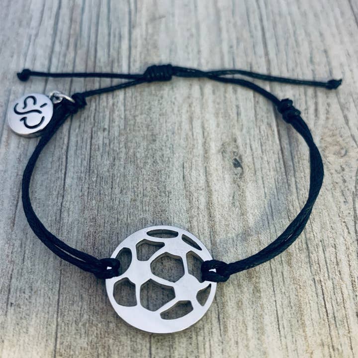 Soccer Rope Bracelet- Pick Color for wholesale by Sportybella