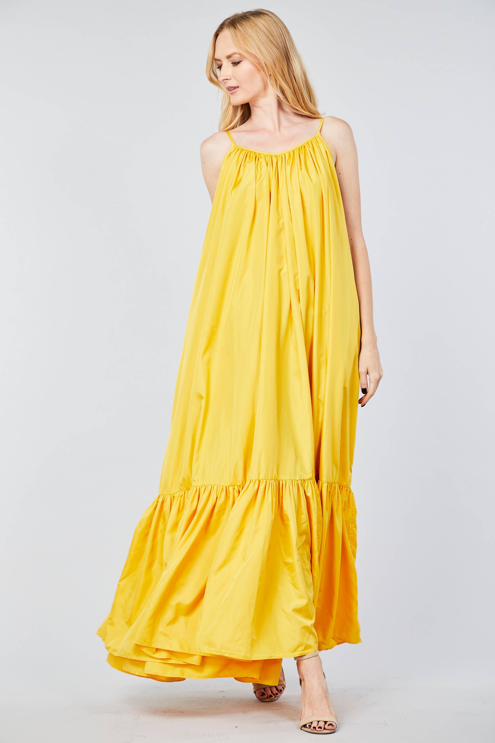 TOV - Vente Robe – femme - [OP4178] Robe à bretelles spaghetti avec dos bas37