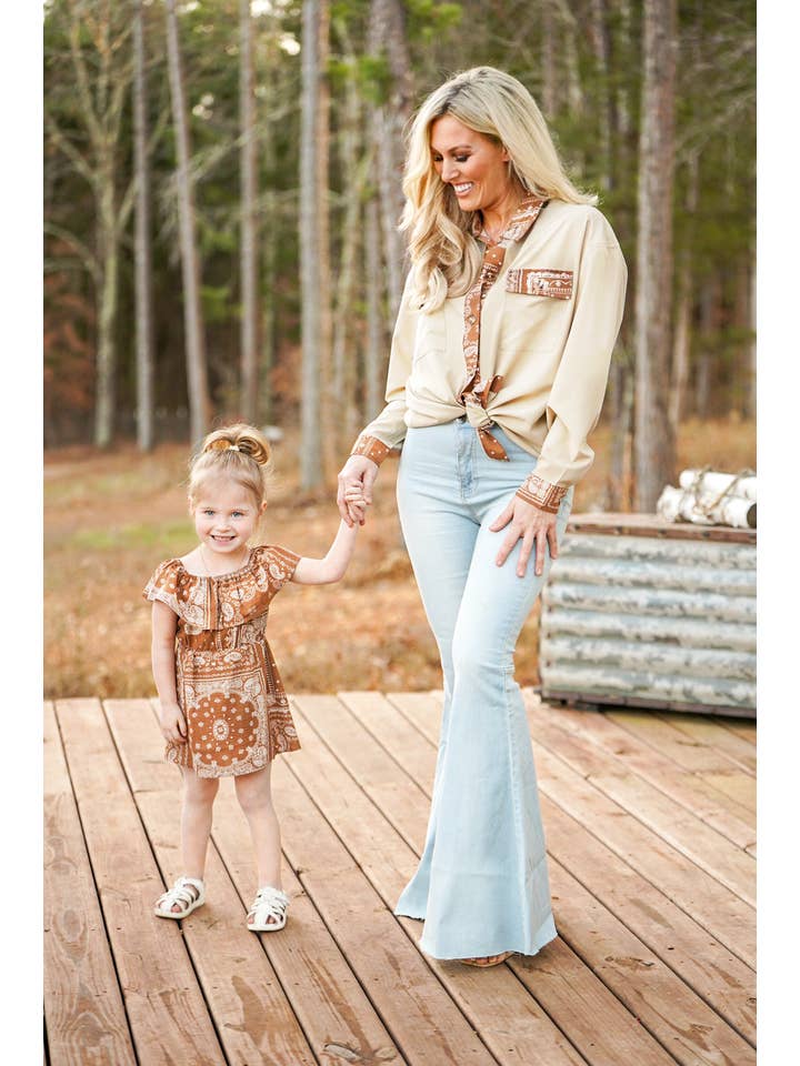 Cocoplum - Wholesale Dress - Kids - Kids Bandana Print Dress1