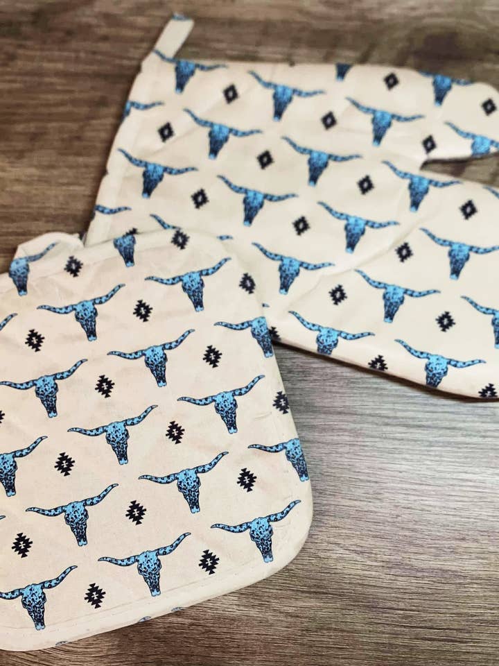 Set di presine a forma di teschio per la vendita all'ingrosso da parte di AK & Company