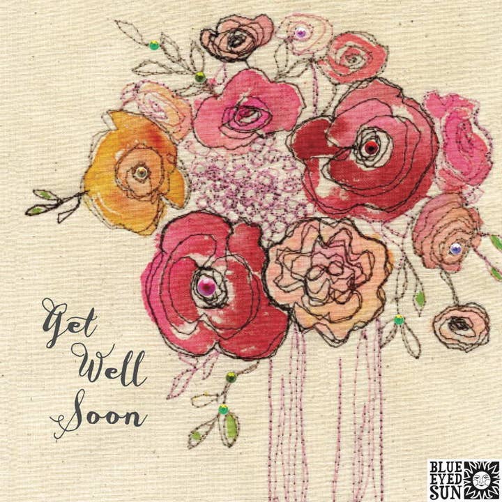 Get Well Soon - Broderie for wholesale by Blue Eyed Sun