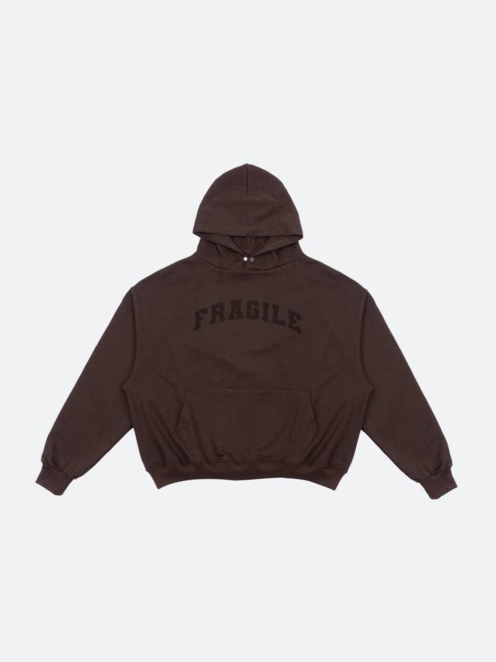 Chocolate Brown Logo Hoodie for wholesale by FRGL