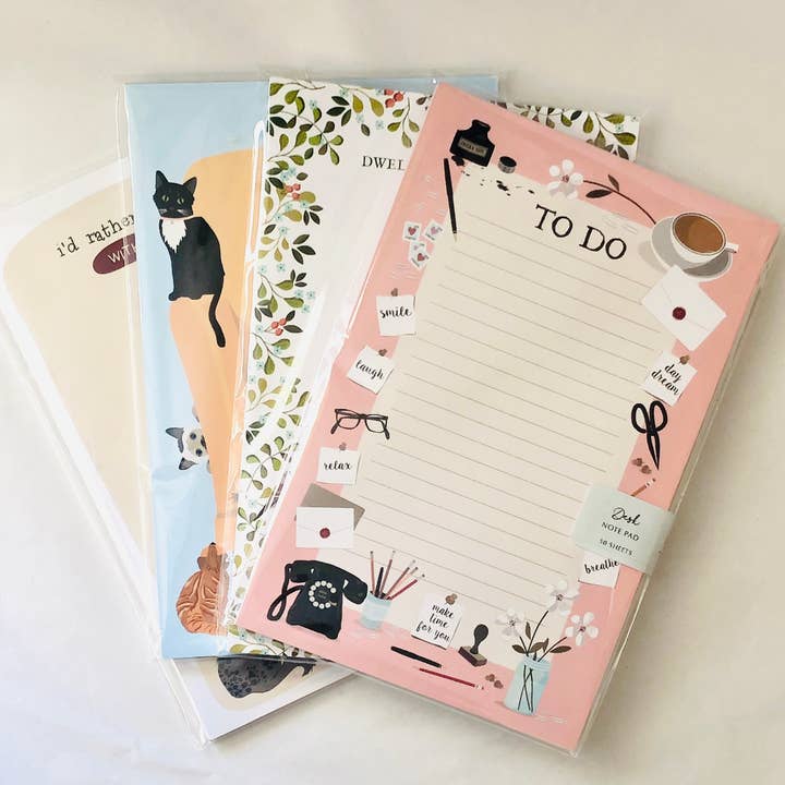 Merrily Paper - Wholesale Notepad - Cat Lover Notepad 5.5x8.5 Desk Memo Pad3